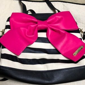 Betsey Johnson purse with bow!